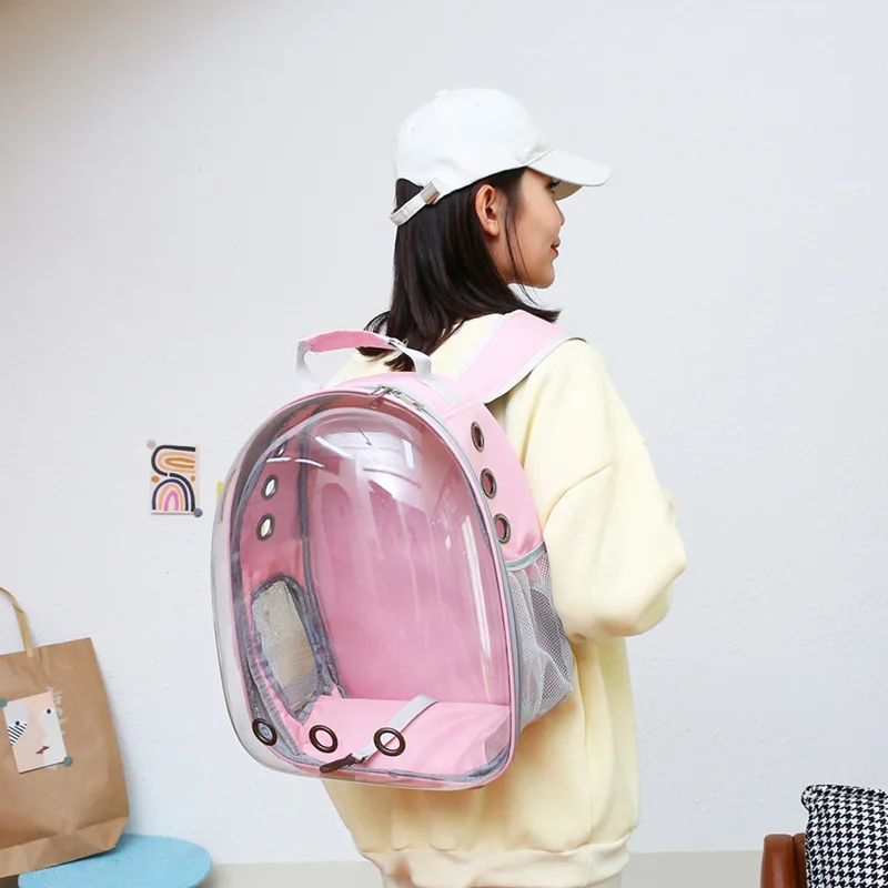 Cat Carrier Bags Breathable Pet Carriers Small Dog Backpack Travel Space Capsule Cage Transport Bag 1005009038275625