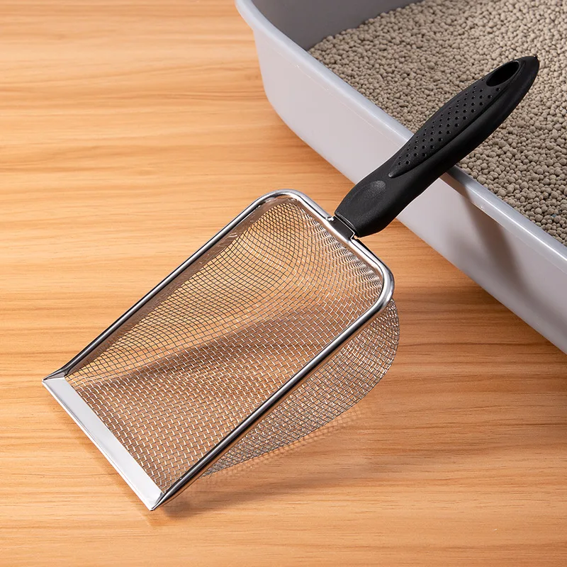 Stainless Steel Cat Litter Scoop, 10 Holes Heavy Duty Sifter Shovel for Clumping Kitty Litter 1005009053131122