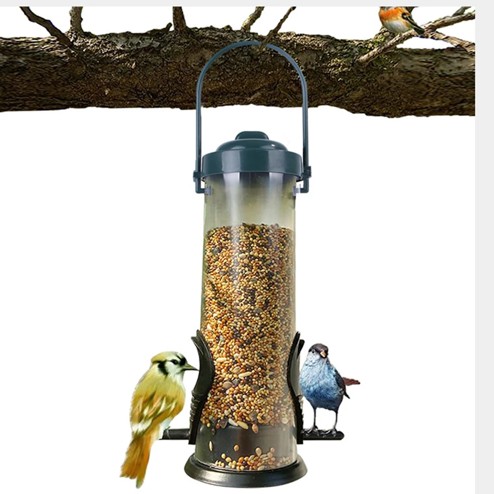 Pet Bird Feeder Outdoor Hanging Pet Food Dispenser Multiple Holes Bird Feeder Automatic Foot 1005009055716035