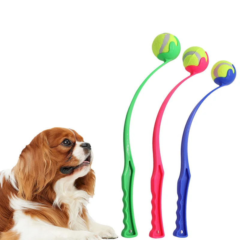 Pet Throwing Stick Toy, Interactive Ball Launcher for Dogs Cats Training 1005009057380870