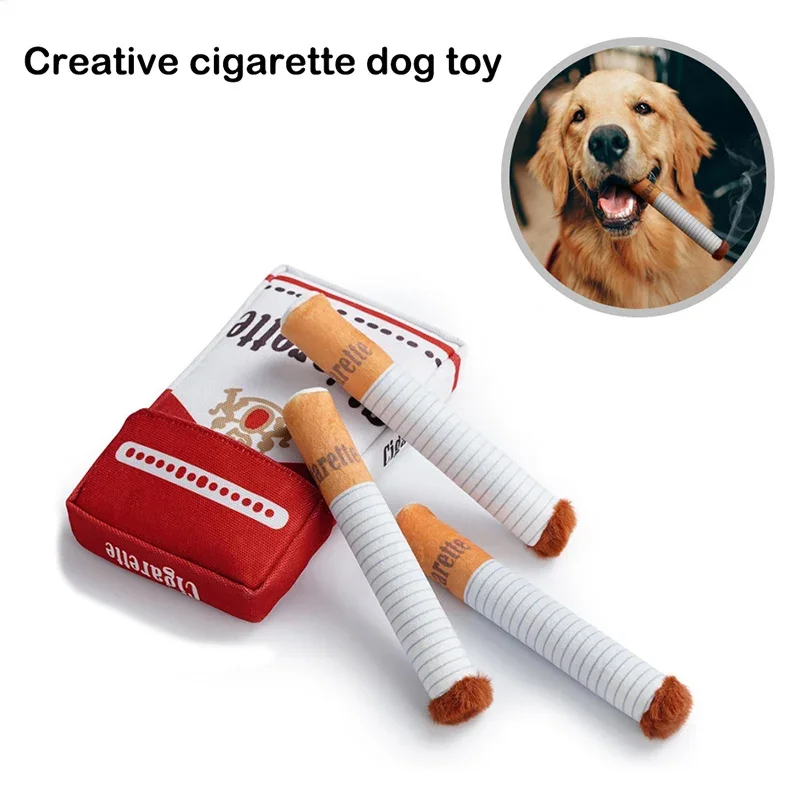 Creative Cigarette Interactive Giggles Dog Toys Funny Interactive Plush Plush 1005009067068503