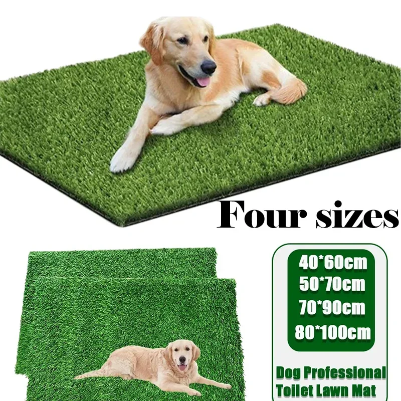 50x70cm/70x90cm/40x60cm/80x100cm Artificial Grass Dog Pad Pet Lawn Mat Training with Drainage Holes 1005009069978455