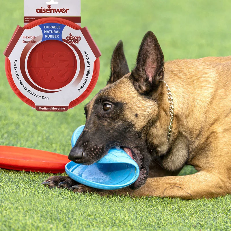 Dog Flying Disc Silicone Game Flying Discs Non-Slip Soft Anti-Chew Dog Toy Puppy Training 1005009074055359