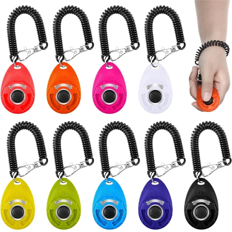 Dog Training Clicker Pet Cat Dog Click Trainer Use for Cat Puppy Birds Horses Aid Adjustable Wrist 1005009075943067