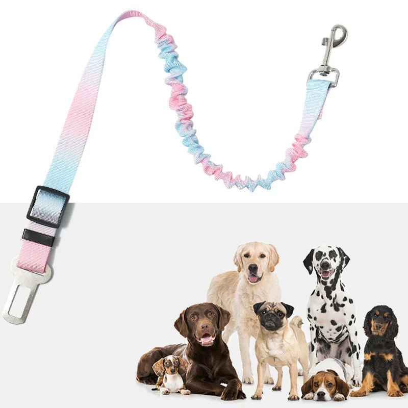 Adjustable Dog Car Seat Belt -Elastic Nylon Safety Harness for Secure Travel Secures Belt Leading 1005009077230057