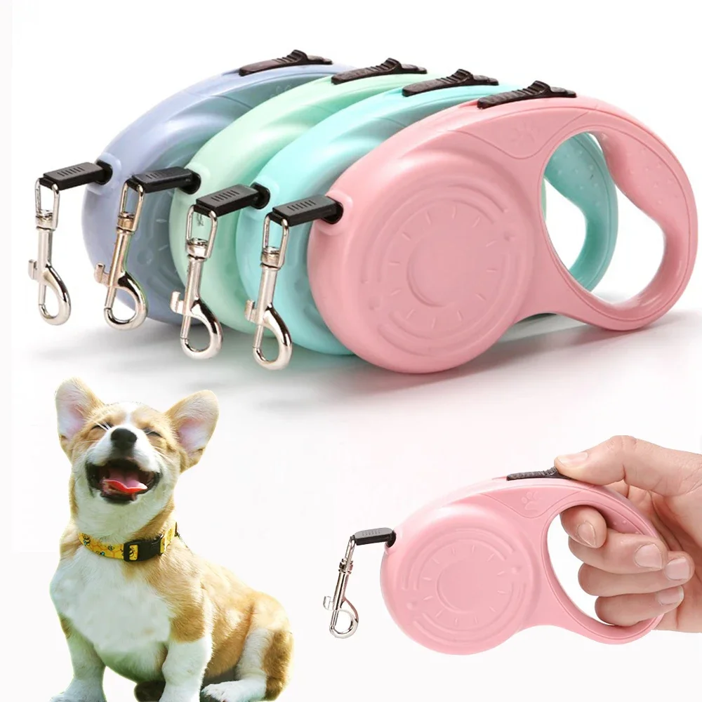 3/5m Dog Leash for Small Medium Dogs Cat Retractable Nylon Rope Puppy Walking Roulette Traction 1005009078414933