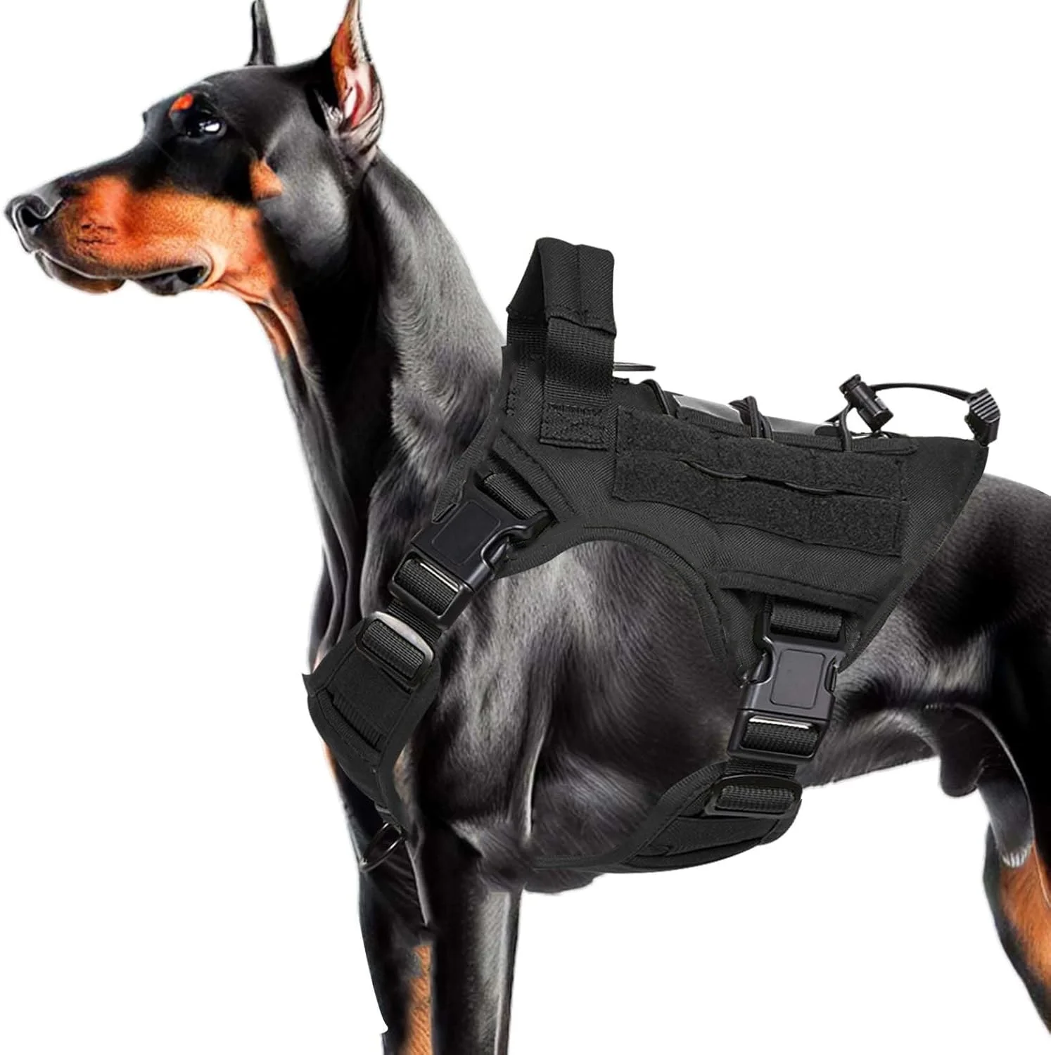Tactical Dog Collar Adjustable Harness for Medium & Large Breeds Vest Pet with Anti-Pull Design 1005009085575882