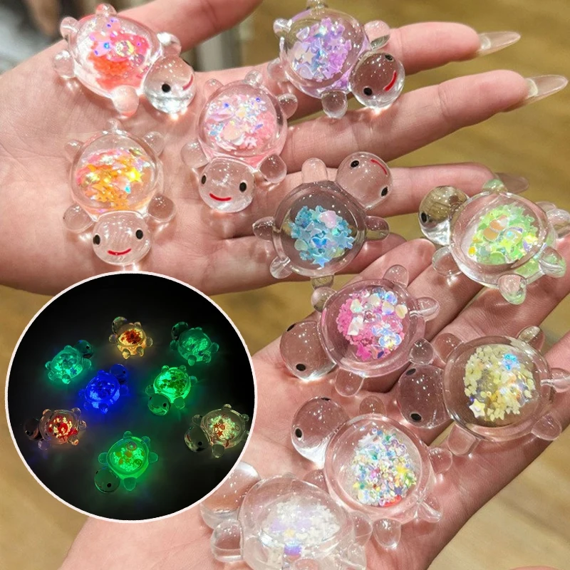 Luminous Mini Sea Turtle Statues Random Color Ocean Animal Themed Party Decor Home Garden Micro 1005009086707687