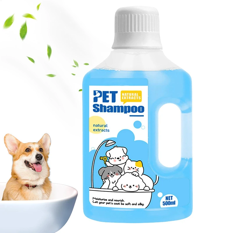 Pet Bath Shampoo Cats Dogs Shower Care and Cleaning Gentle Smooth Deodorizing Anti-Itching (500ml) 1005009086800247