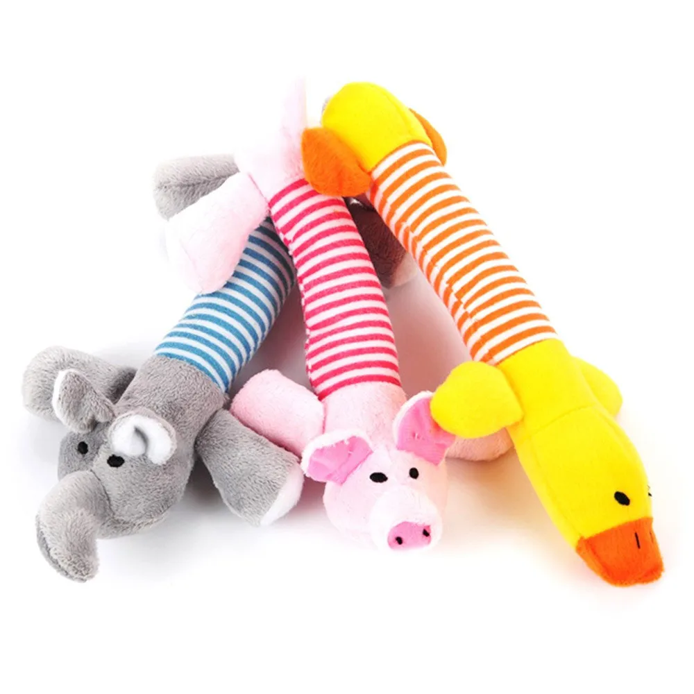 New Pet Plush Vocal Dog Toys Four-legged Pig Duck Elephant Long Animal Cat Supplies Wholesale 1005009106082525