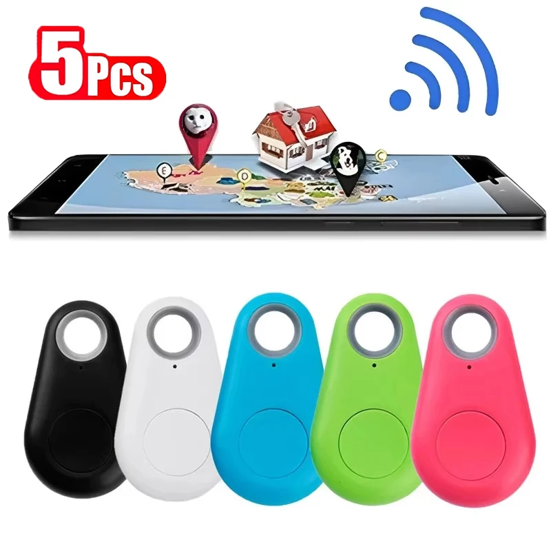 5pcs Mini GPS Smart Tracker Bluetooth 5.0 Portable Anti-Lost Reminder Device for Dogs Cat Kids 1005009114334049