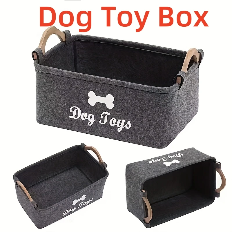 Pet dog toy felt storage box home storage basket dirty clothes storage bag storage basket Pet dog 1005009123575786