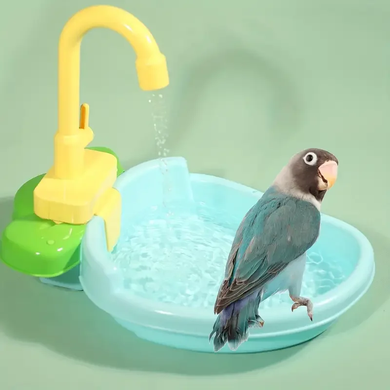 Parrot Automatic Shower Pet Bird Bath Cage Basin Parrot Bath Basin Parrot Shower Bowl Birds 1005009130493778