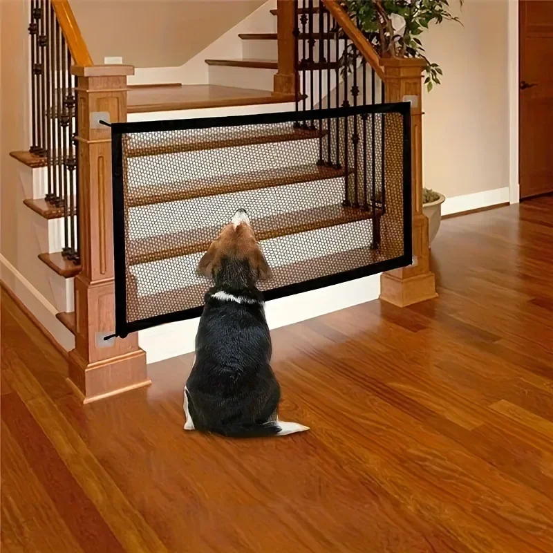 Heavy Duty Dog Barrier Fence with Hooks Insulated Net Foldable Breathable Mesh Mirror Door Pet 1005009130987656
