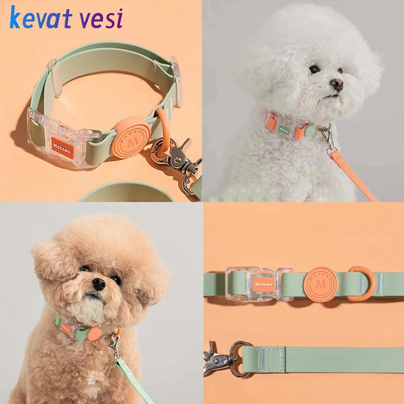 Waterproof Dog Collar Pet Leash Set Puppy with D Ring Adjustable for Small Medium Large 1005009138725632