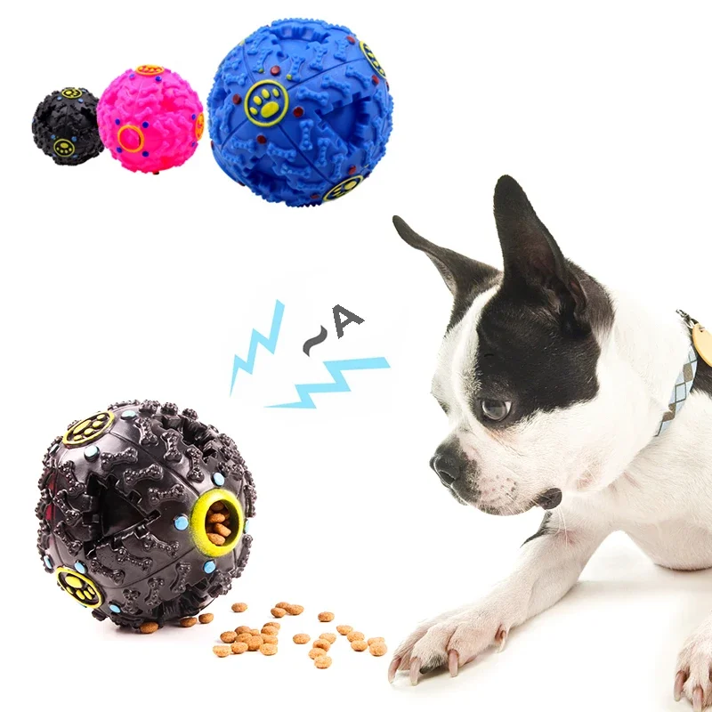 Spoof Funny French Bulldog Pet Squeaky Ball Toy Training Puppy Big Dog Puzzle Leaky Food Toys for 1005009139071705