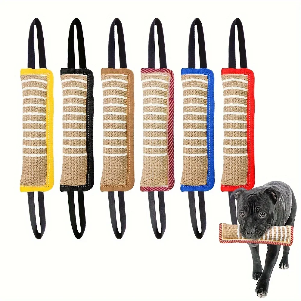 Durable Jute Dog Chew Toy, Bite-Resistant Teething Stick for Puppies & Adult Dogs (1pc) 1005009141091528
