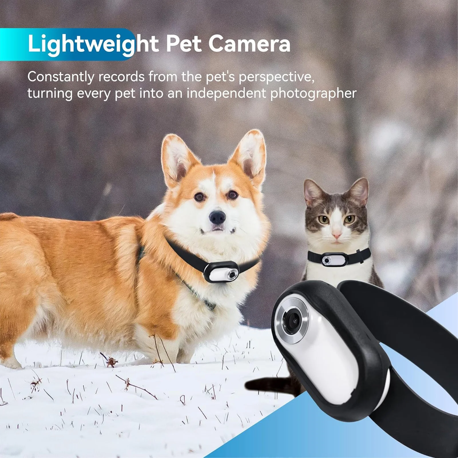 Pet Collar Camera 120 Degree Wide Angle Pet Action Camera Support Memory Card Full HD with Video 1005009147966205