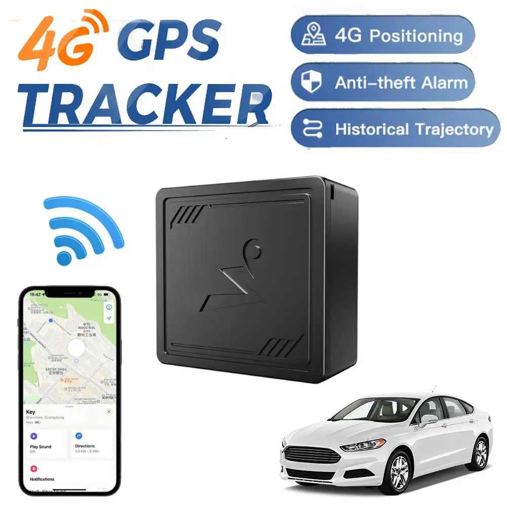 GPS Tracker with App Mini Vehicle GPS Locator Real Time Car Tracking Device for Elderly Children (4G) 1005009157676053