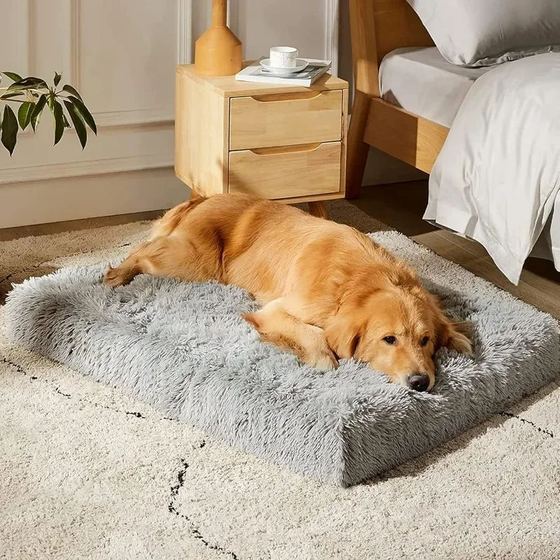 Extra Large Dog Bed, XL Orthopedic Egg Crate Foam Dog Bed with Removable Washable Cover 1005009158097257