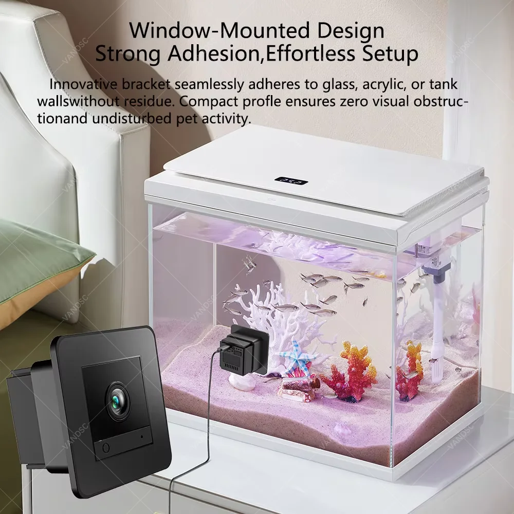 Home Pet Camera Wifi Motion Detection Security Two Way Audio Through Glass to Monitoring the Fish 1005009166411789