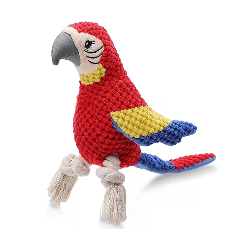 1PC Parrot Shaped Dog Toy With Squeaking Filling Suitable For Small And Medium-Sized Dogs To Play 1005009183101629