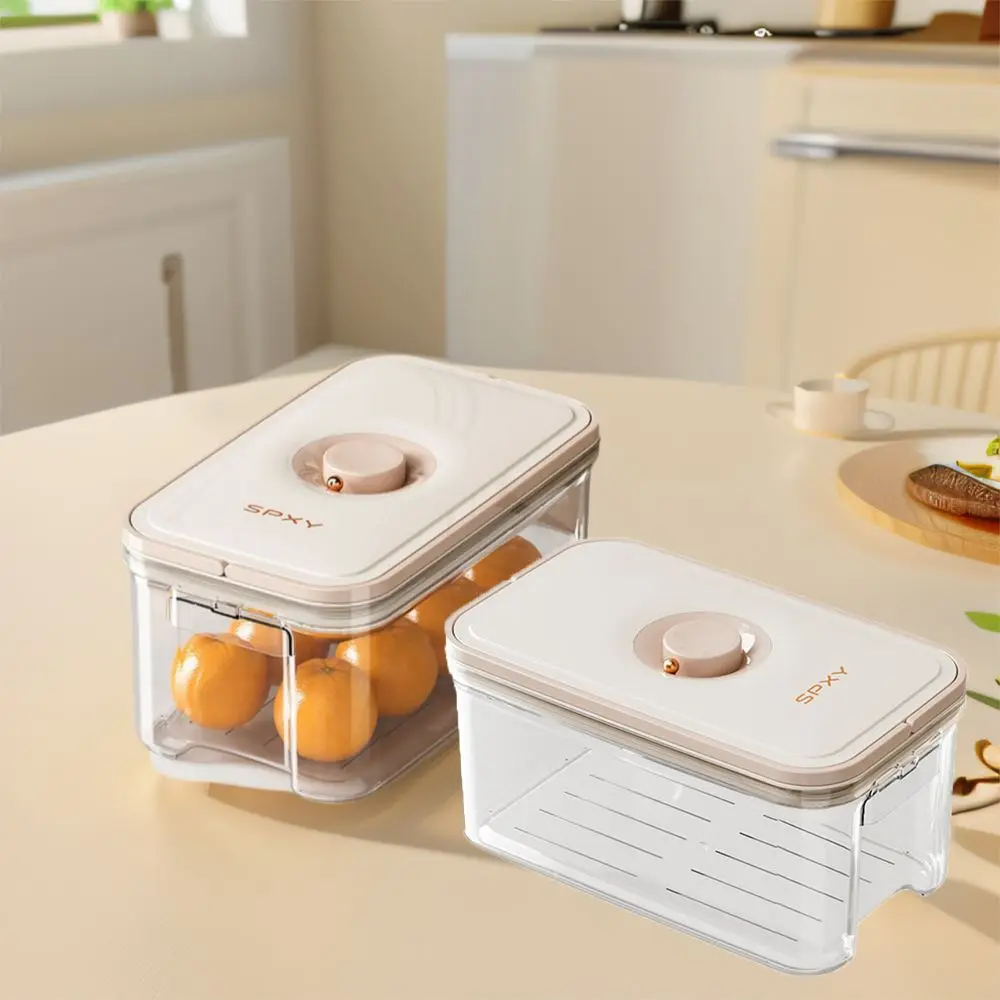 Plastic Food Vacuum Storage Box Sealed Transparent Refrigerator Fresh-Keeping Large Capacity 1005009189873581