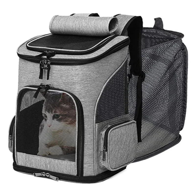 Breathable Pet Cat Carrier Backpack Foldable Expandable Large Capacity Creative Transport Travel 1005009193950553