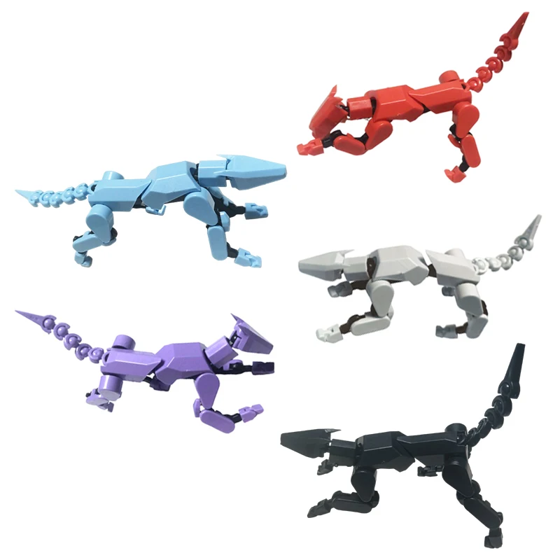 DIY 3D Printing of Multi-Jointed Shapeshift Robot Dog; 13-Joints Toy; Excellent for Gifts and Decor 1005009198620223