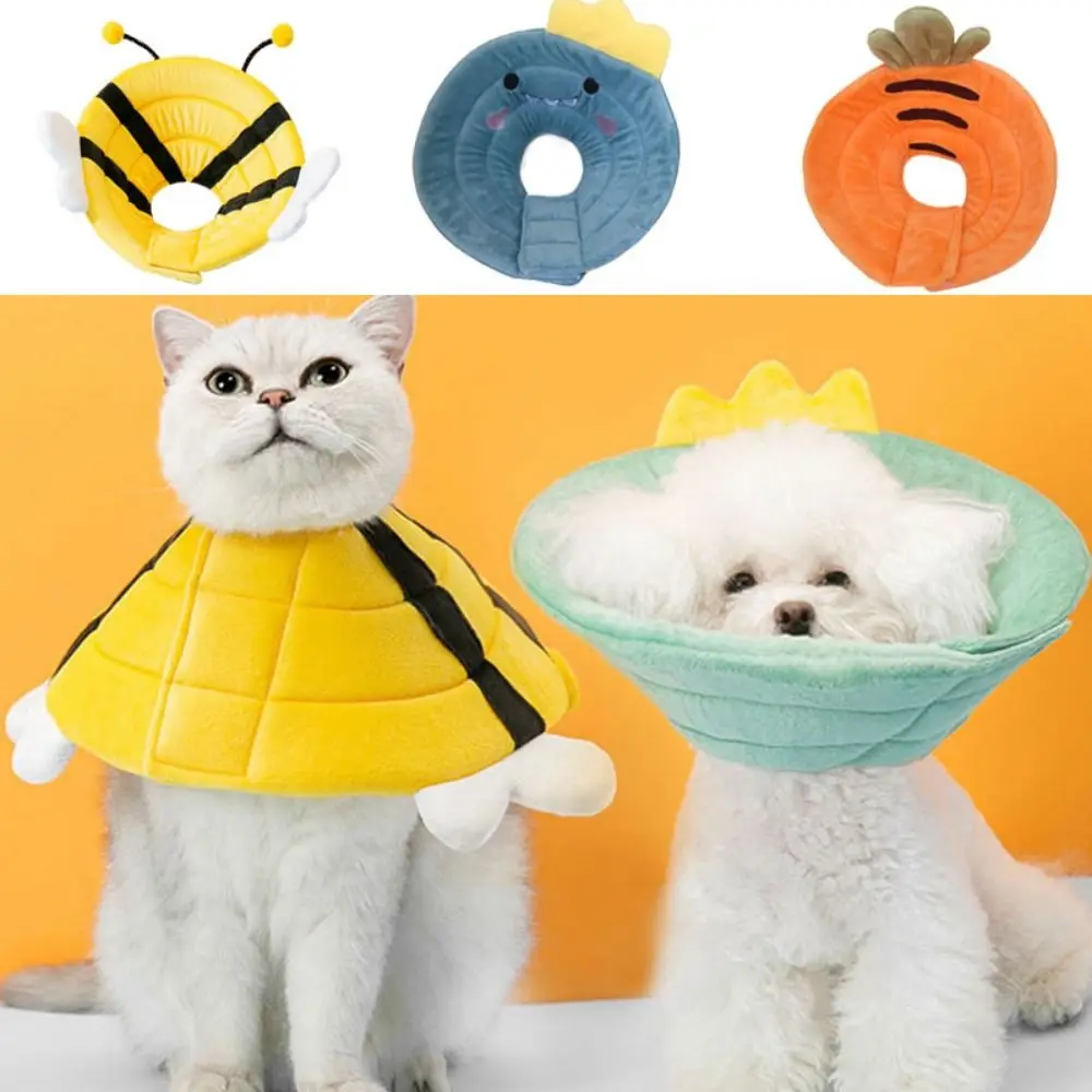 Cat Recovery Collar Pet Cone Collar Soft Protective Cute Elizabethan Collar for Cats & Small Dogs 1005009202501750