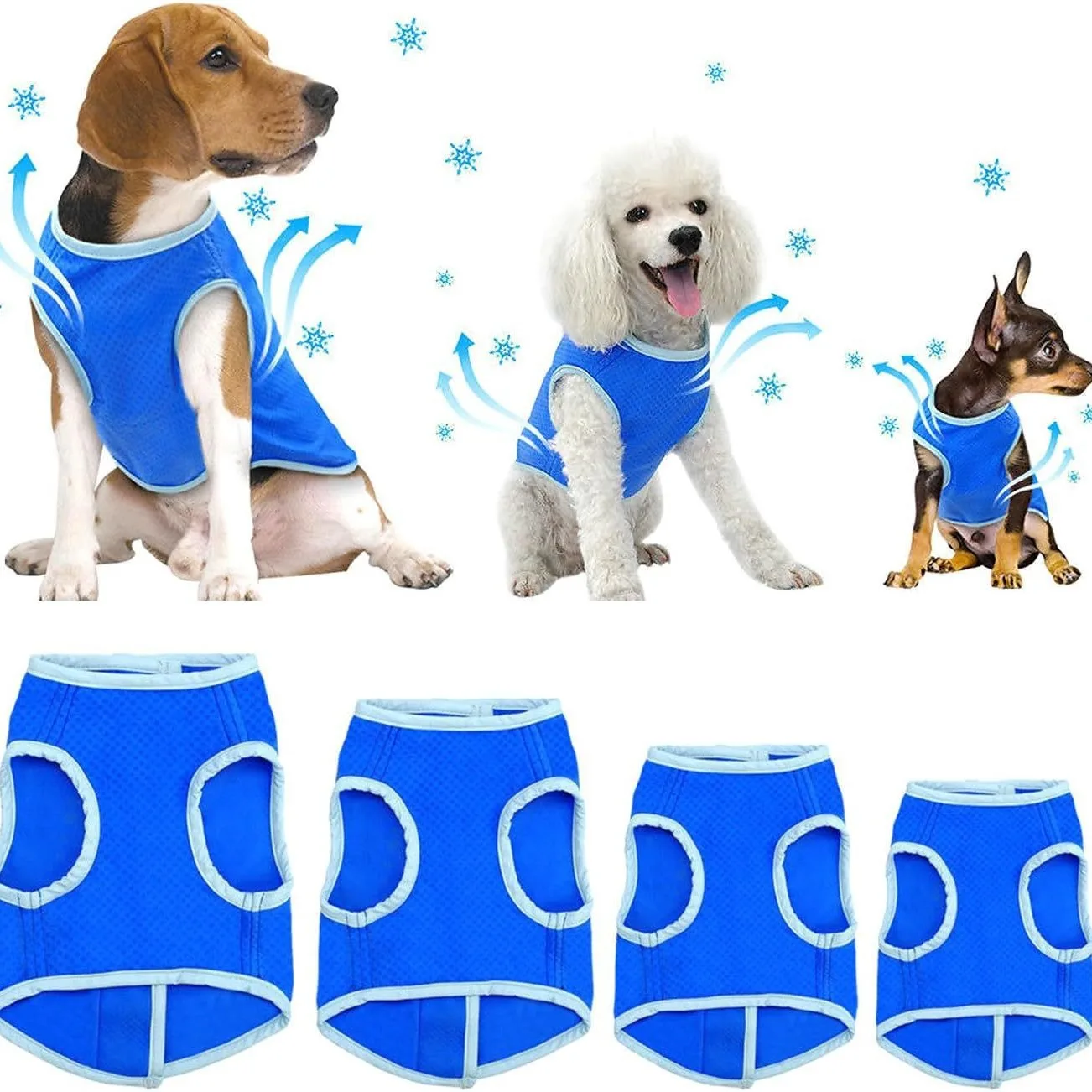 Pet Cooling Vest for Dogs & Cats, Summer Cooling Jacket with Ice Gel Pads 1005009206523818