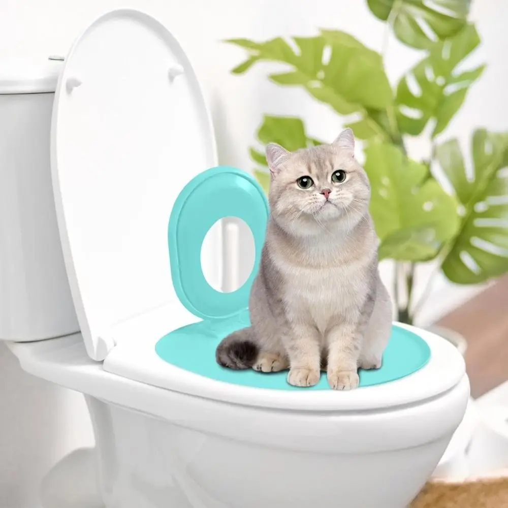 Cat Toilet Training System Kit Teach to Use Reusable Seat Training Kit Training Seat Tool 1005009212092521