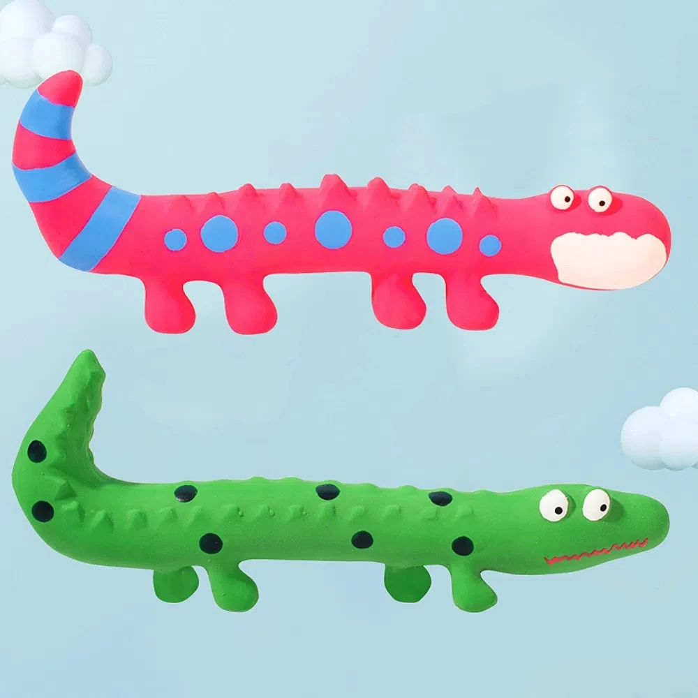 Funny Latex Dog Chew Interactive Grinding Teeth Sounding Training Lizard Squeaky Pet Small Medium 1005009212889222