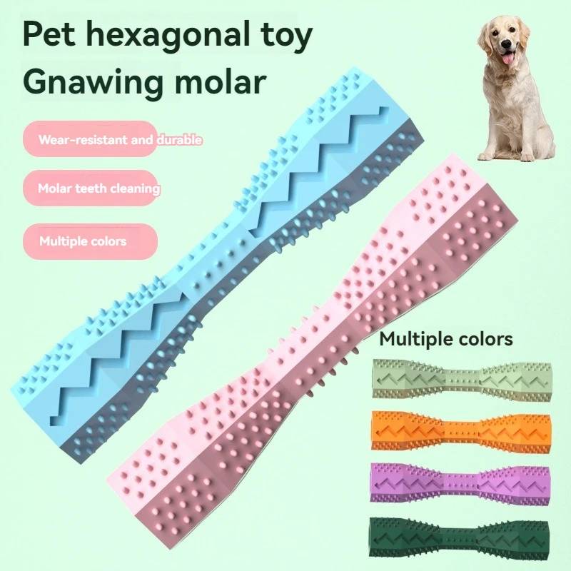 Durable Dog Chew Toy Stick Dog Toothbrush Soft Rubber Tooth Cleaning Point Massage Toothpaste Pet 1005009217834175