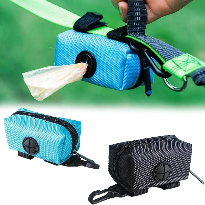 Portable Dog Poop Bag Dispenser Waterproof Oxford Fabric Auto Lock Zipper Biodegradable HDPE Hands 1005009220709625