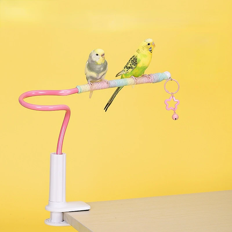 Bird Perch Stand Training Portable Tabletop Platform Parrot Accessories Indoor Stands for Parakeets 1005009225816172