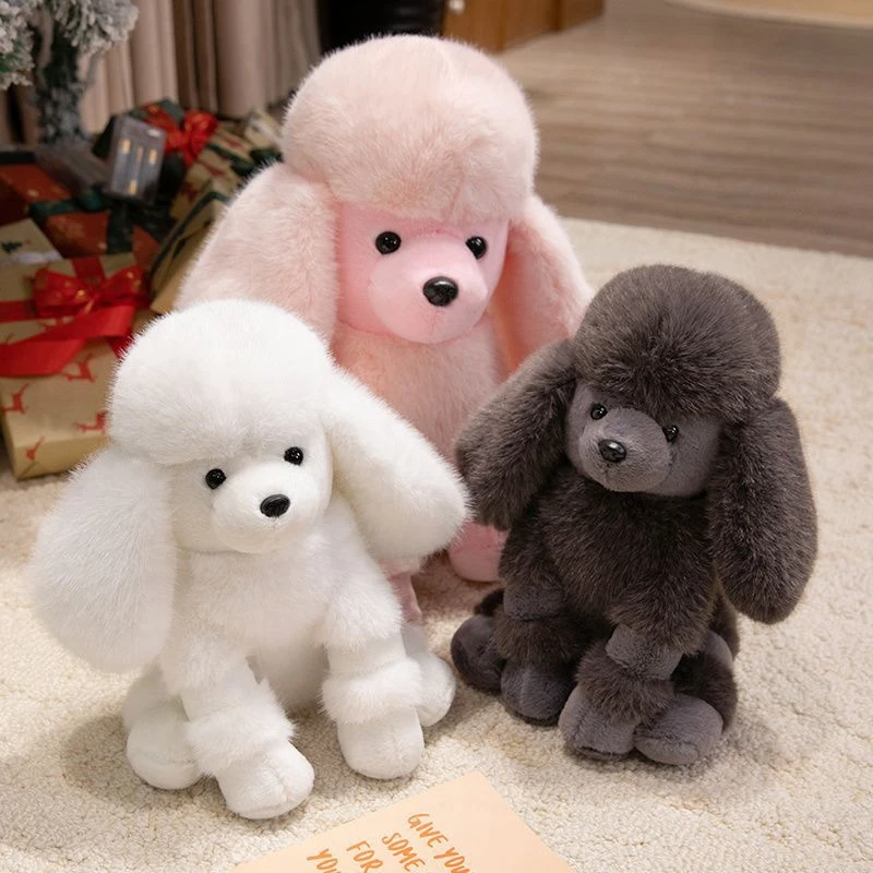 Poodle Plush Toy Super Soft Kawaii Sitting Purebred Color Doll as a Birthday and Christmas (25cm) 1005009241450129