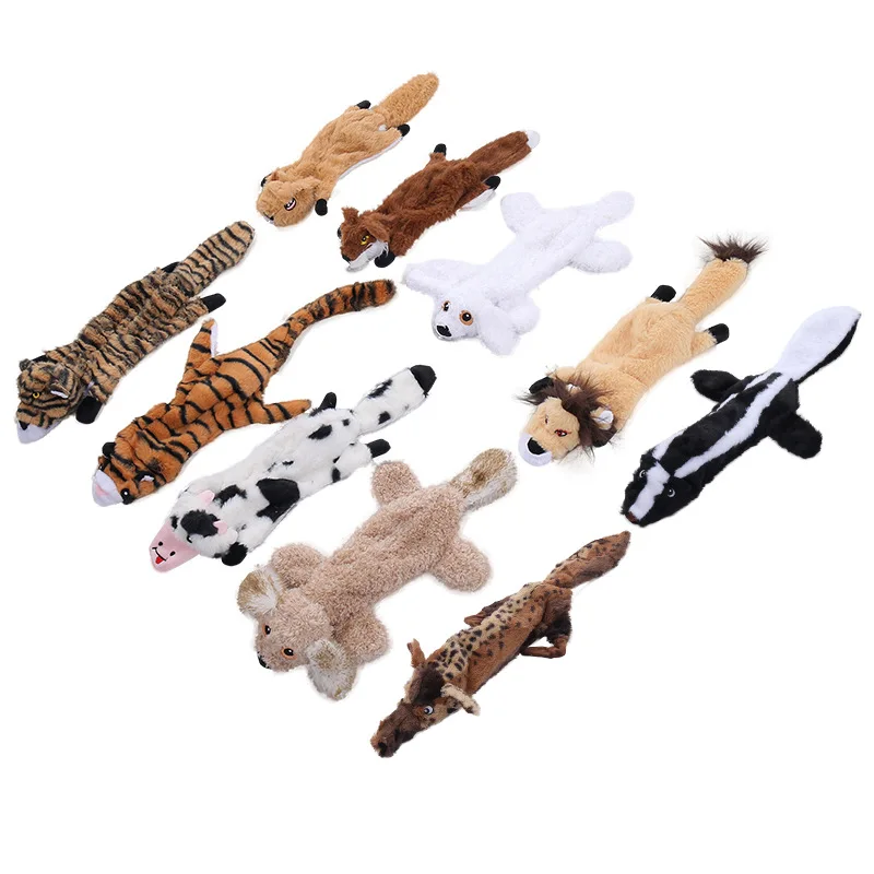 Dog Squeaky Toys Pet Crinkle Toy No Stuffing Animals Plush, Dog Chew for Large and Medium 1005009290348795