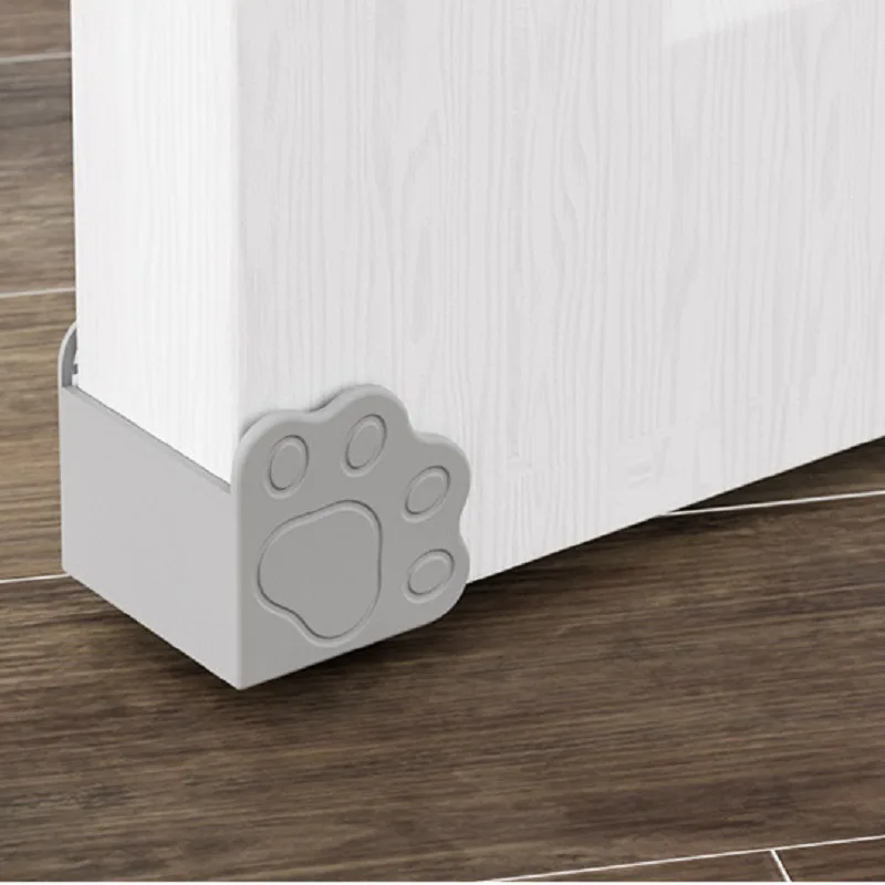 Cute Cat Paw Door Edge Corner Wrapped Furniture Guards Child Baby Safety Silicone Protector Cover 1005009296333337