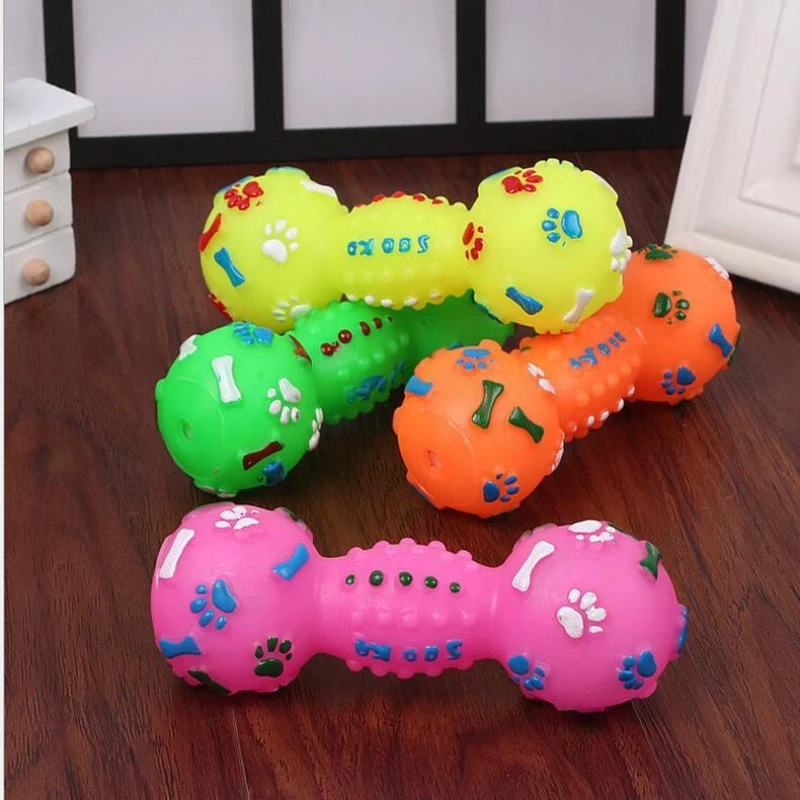 Dog Glue Interactive Toy Pet Voice Dumbbell Grinding Cat Teeth Trainer General Pets Products 1005009301367493