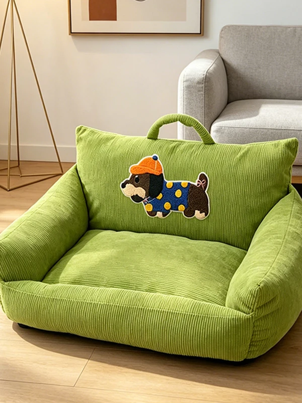 Cartoon Style Pet Bed Sofa Shape Dog And Nest Pad Warmth for Autumn And Winter Use Medium to Large 1005009310526602