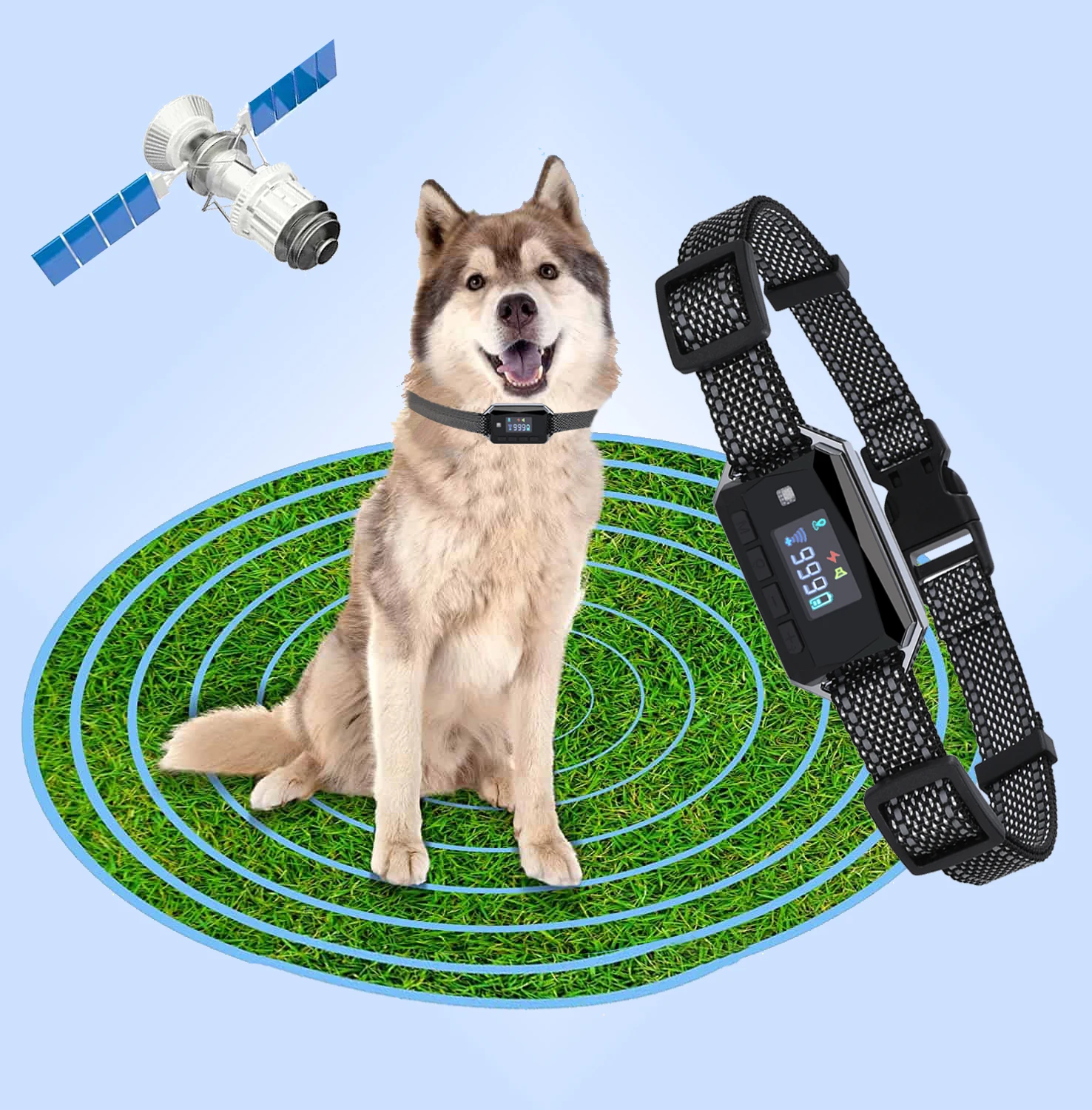 Newest Dog Training Collar GF01 Smart Vibration Static Shock Beep Voice Broadcasting Wireless GPS 1005009321758012