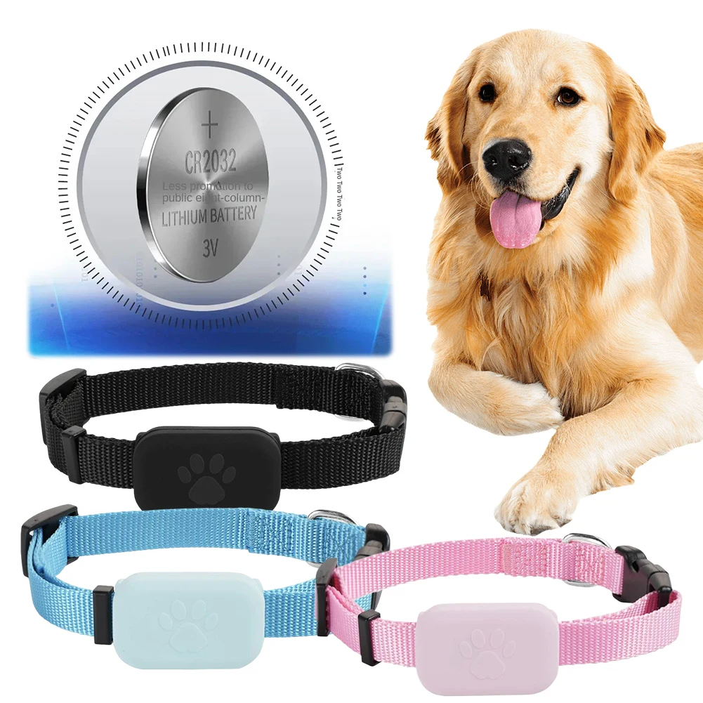 Dog Cat GPS Tracker, Adjustable Collar, CR2032 Battery, Lost Pet Finder, Waterproof 1005009329083320