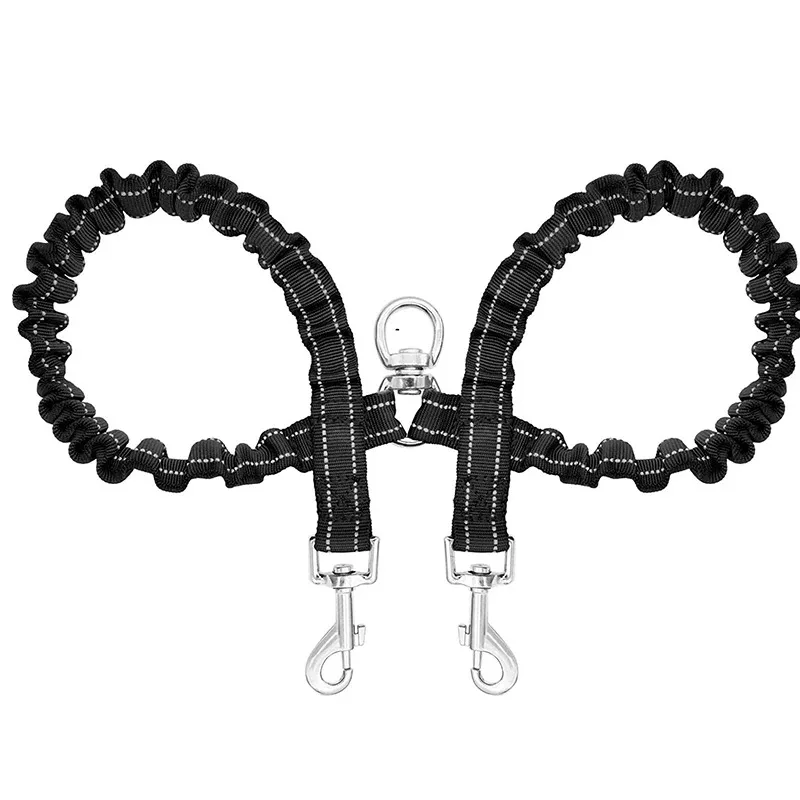 Pet Dog Double Leashes Dog Leash Rope Elastic Extended Pet Leash Belt Outdoor Training for Two 1005009339221319