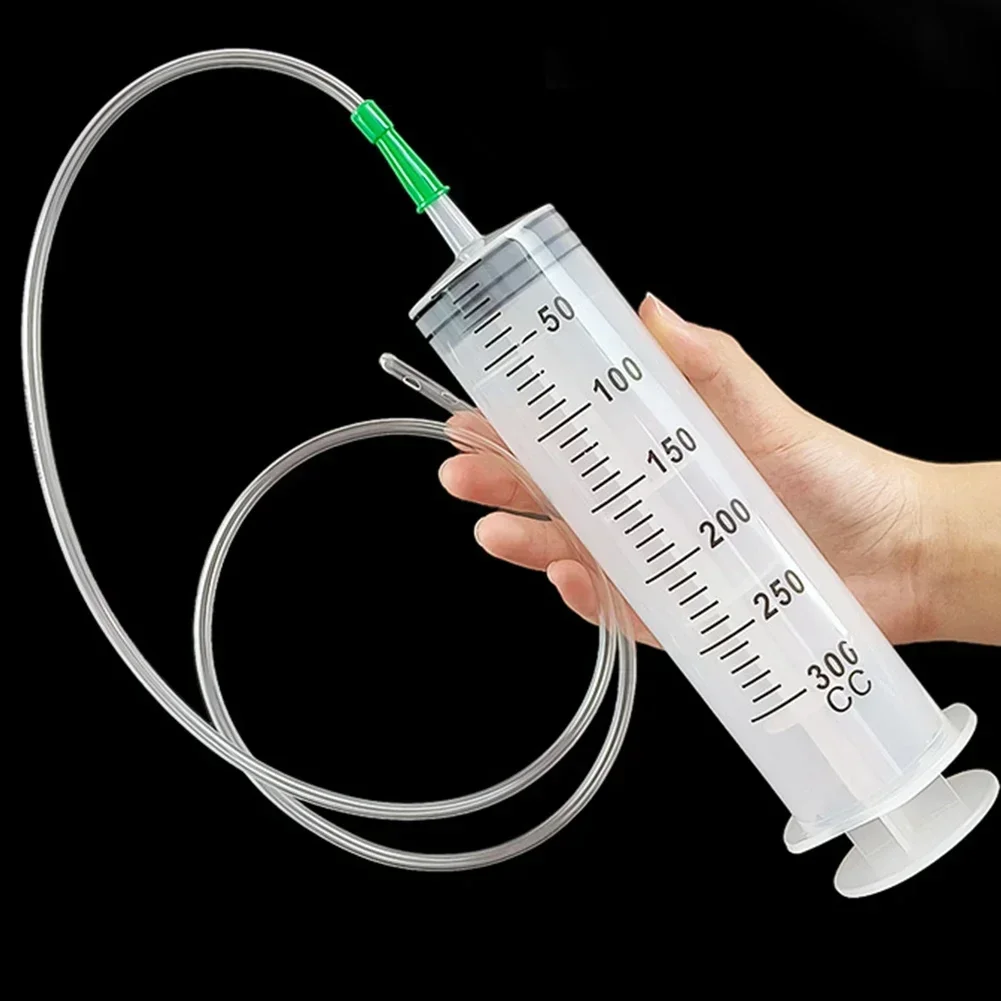 550/300/100ml Large Capacity Syringes Reusable Needle Barrel Oil Pump with Hose for Pet Feeding 1005009349313306