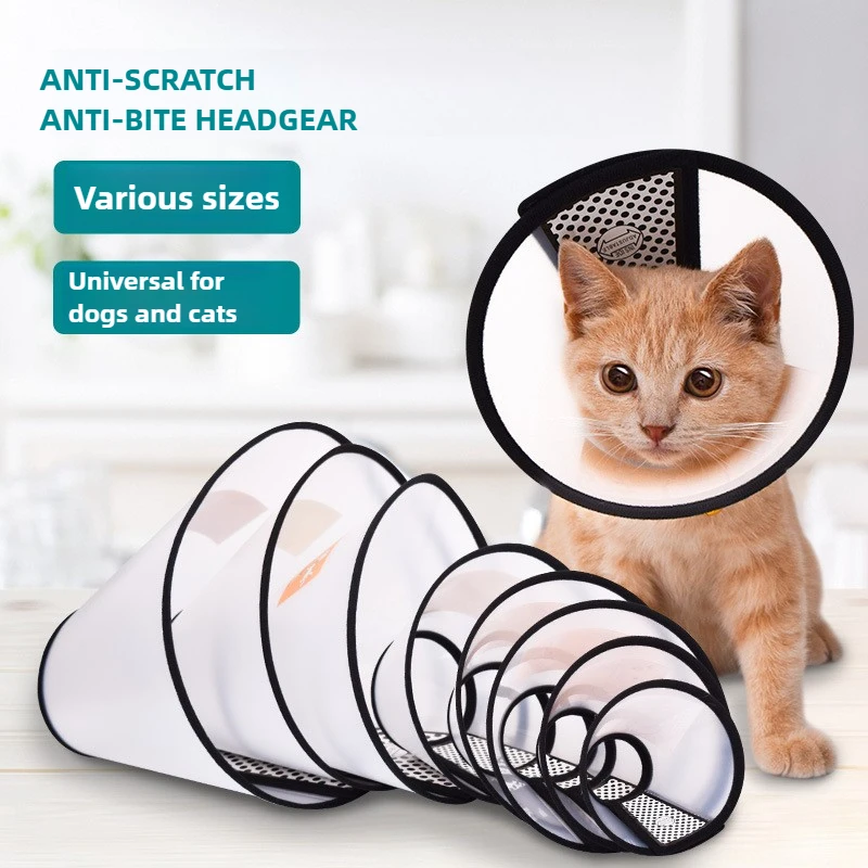Dog Cat Collar Cone Anti-Lick Anti-Bite Cover Protection Pet Grooming Supplies Post-Surgery 1005009354006634