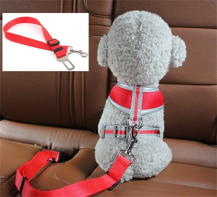 1pc Pet Cat Dog Car Seat Belt Suitable for Universal Safety Buckle Adjustable Safety Rope Dog Car 1005009364911798
