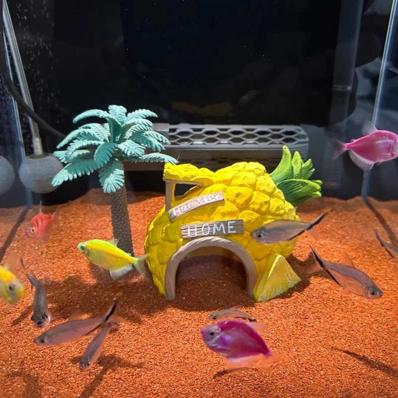 Aquarium Decoratations Fish Tanks Accessories for Fish Shrimp Hiding Shelter Simulation PVC Mini 1005009365450307