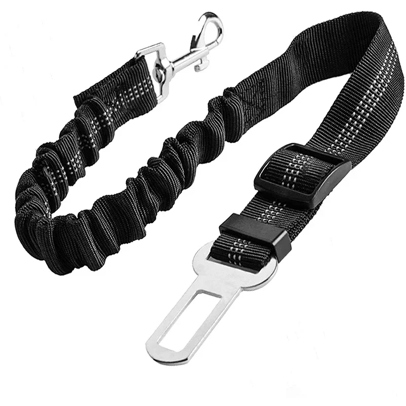 Dog Safety Leash Adjustable Retractable Cushioning Elastic Pet Leash Car Seat Seat Belt Safety Rope 1005009370112724
