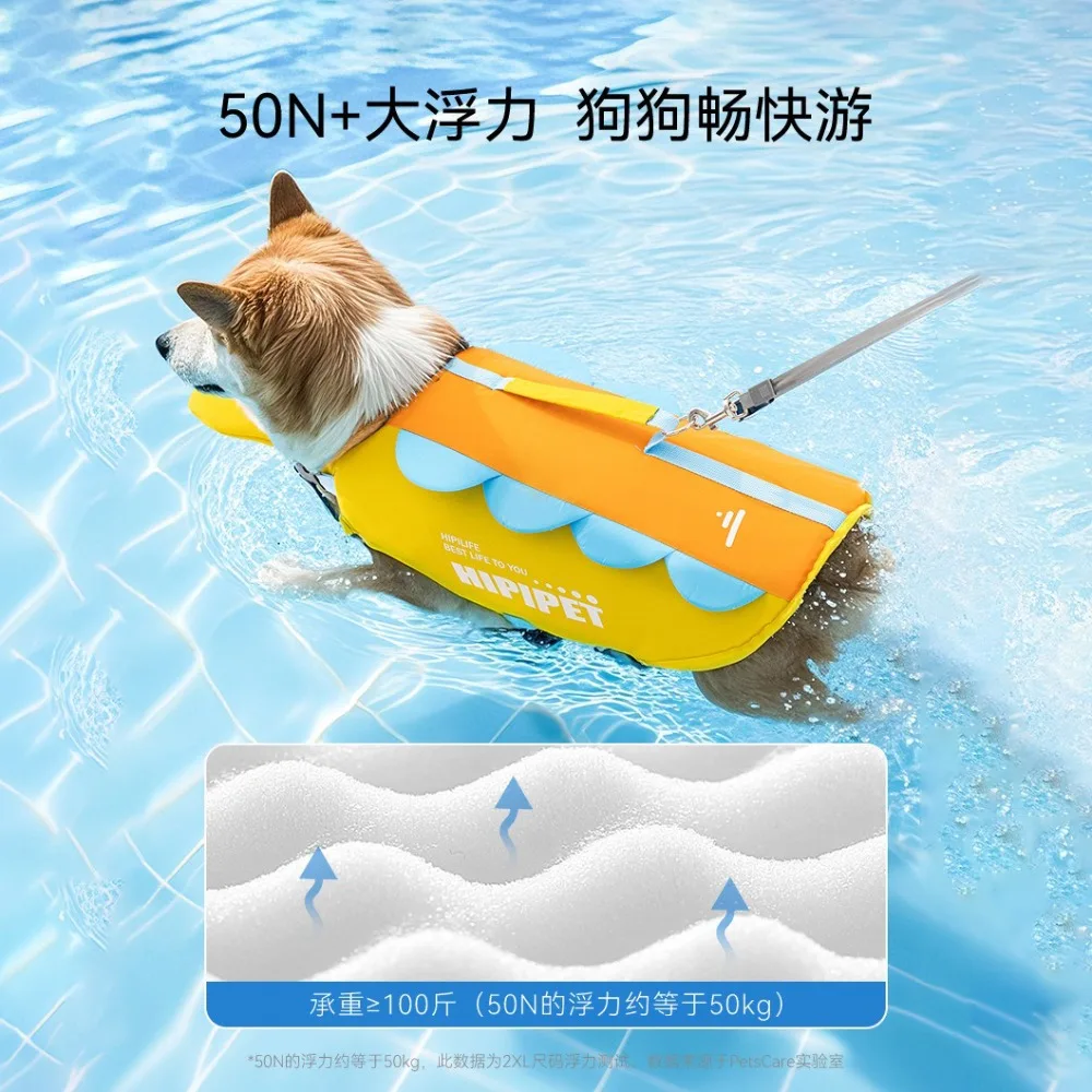Dog Life Jacket Portable Summer Strong Buoyancy Dog Swimsuit Breathable Dog Coats and Jackets Quick 1005009371026871